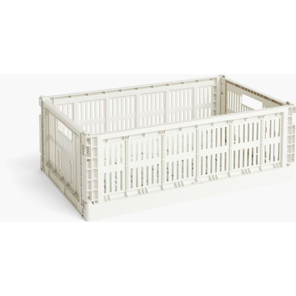 HAY Off White Large Recycled Polypropylene Stackable Colour Crate